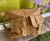 Cartera mini 2 bolsillos cuero beige
