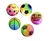 Pelota de goma multicolor