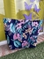 Cartera de lona flores trendy
