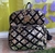 Mochila mini rombos dorados lentejuelas