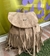 Mochila mini fashion con flecos