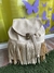 Mochila mini con flecos cuero