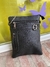 Bolso mini cuero negro 4 cierres