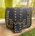 Cartera mini con tachas azul