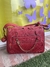 Cartera cuero bordo con cadena