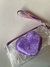 Neceser transparente corazón de peluche