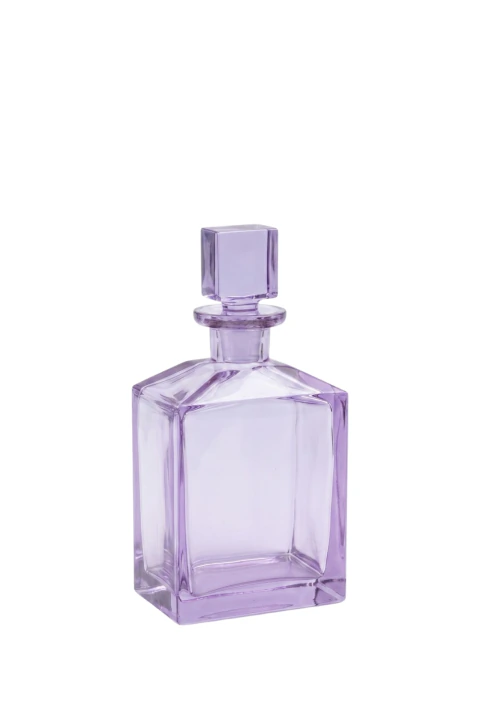 Garrafa Cristal Vintage Lilás