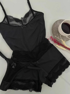 TRIO BABY DOLL SELENE PRETO - comprar online