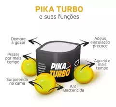 Pika Turbo Cápsulas de Óleo Corporal Retardante Masculino 3 Unidades
