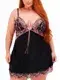 Camisola Lunar Plus Size em Renda Luxuosa
