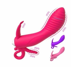 VIBRADOR 3 EM 1 COM FORMATO EM COELHO - comprar online