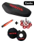Combo funda + Tapa + Arandelas anod. + llavero - Honda wave S - Negro / Rojo - comprar online
