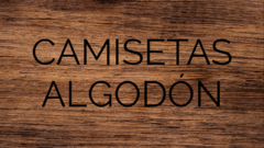 Banner de la categoría Camisetas Algodón