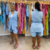 Conjunto Colete e Bermuda Azul e Verde Plus Size