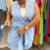 Conjunto Colete e Bermuda Azul e Verde Plus Size - LAIN