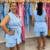 Conjunto Colete e Bermuda Azul e Verde Plus Size
