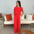 Conjunto Vermelho com Listra Branca - comprar online