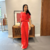 Imagem do Conjunto Vermelho com Listra Branca