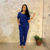 Imagem do Conjunto em Viscose Azul Marinho