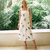 Vestido Branco com Flor Azul - comprar online