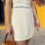 Shorts Saia Creme com Detalhe no Cós na internet