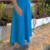 Vestido Midi de Sarja Azul - LAIN