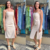 Vestido Midi Drapeado Bege - comprar online