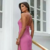 Imagem do Vestido Midi com Fenda e Detalhe no Decote
