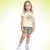 Conjunto blusa em meia malha e short em moletinho leve