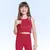 Conjunto regata cropped e calça flare em ribana 5x3 - COLORINDO