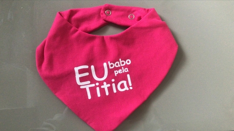 Babador bandana impermeável - Babo pela titia