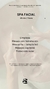 Spa Facial