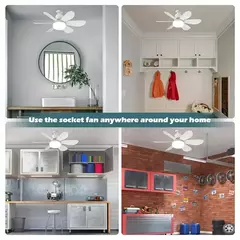 Lâmpada Ventilador de teto super silencioso - PARA TUDO - COMPRAS CRIATIVAS