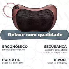 Almofada de massagem eletrônica carro e casa - comprar online