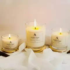 Vela Aromatica Artesanal Perfumada - Vanilla Sugar - PARA TUDO - COMPRAS CRIATIVAS