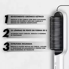 Escova Pente Alisadora Profissional - PARA TUDO - COMPRAS CRIATIVAS