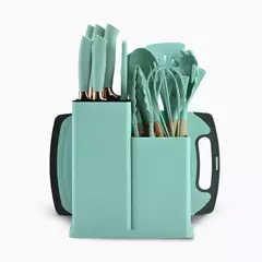 Kit Utensílios de Cozinha Jogo Completo 19 Peças (CORES DIVERSAS)