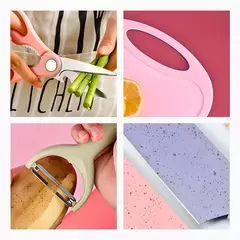 Conjunto de Facas 7 Peças Aço Inoxidável Colorido Multifunci - comprar online
