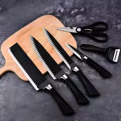 Kit Facas 6 Peças de Churrasco e Cozinha Antiaderente na internet