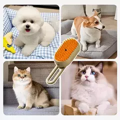 Escova A Vapor Para Pets 3 Em 1 - PARA TUDO - COMPRAS CRIATIVAS