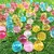 Bola de borracha colorida luminosa para crianças, 10pcs, 25mm, bonito, elástico - comprar online