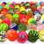 Bola de borracha colorida luminosa para crianças, 10pcs, 25mm, bonito, elástico - loja online