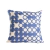 Almohadón 43 x 43 cm con círculos Bordados Celeste