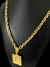 Cordão Cadeado 8mm + Ping Letra Cravejado Banhado A Ouro 18k na internet