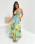 Vestido longo Lia em tecido fluity prime - loja online