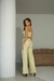 Conjunto Mel de Calça e Croppend - Amora