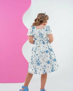 Vestido Realeza Azul - Bella Menina 