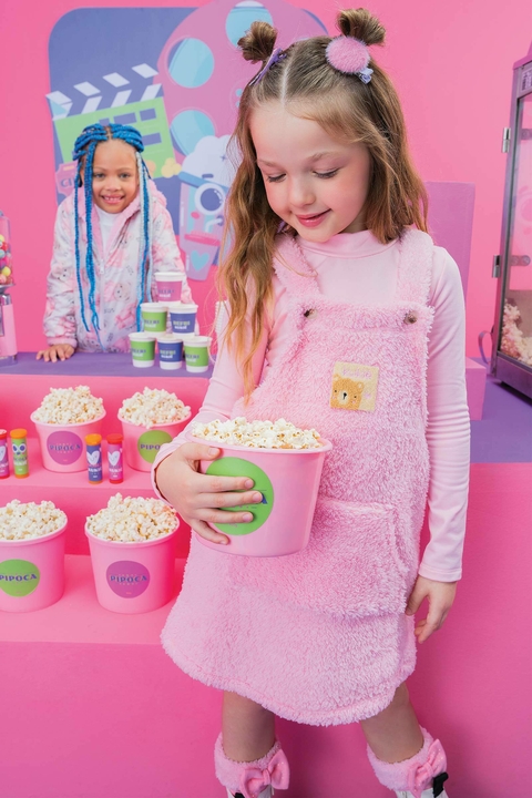 Conjunto de Salope em Pelo Carneirinho e Blusa em Termoskin - comprar online