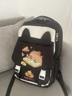 Mochila CAPY BARA - Good Luck Black. en internet