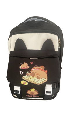 Mochila CAPY BARA - Good Luck Black. - comprar online